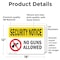 Signmission No Guns Allowed OSHA Security Notice Sign, Vinyl Decal, 18in W x 12in L, 2PK OS-2PACK-SN-D-1218-L-11614 - alternate 2